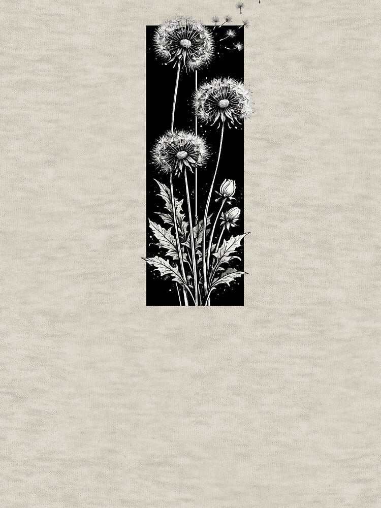 Minimalist Dandelion Botanical Line Art by ArcSeisaku