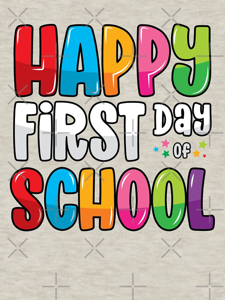 Happy First Day of School Teacher Student Back to School by mejeoshop