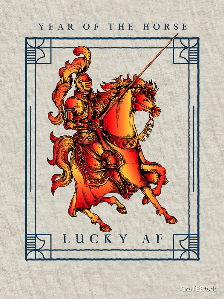 Year Of The Horse 马年 Lucky AF by GraTEEtude