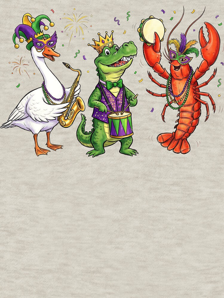 Funny Mardi Gras Animal Parade Classic T-Shirt – Crocodile Crawfish Goose Carnival 2026 by cogiaovuong