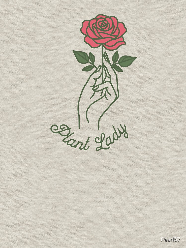 Plant lady holding a rose by Pearl67
