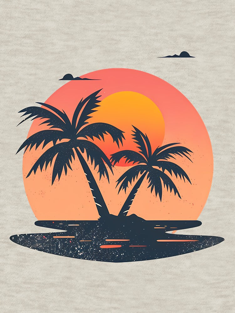 Tropical Sunset Silhouette – Chill Island Mood by OpulentOrigins