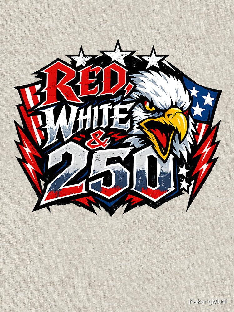 USA 250th Anniversary Red White and 250 Eagle by KakangMudi