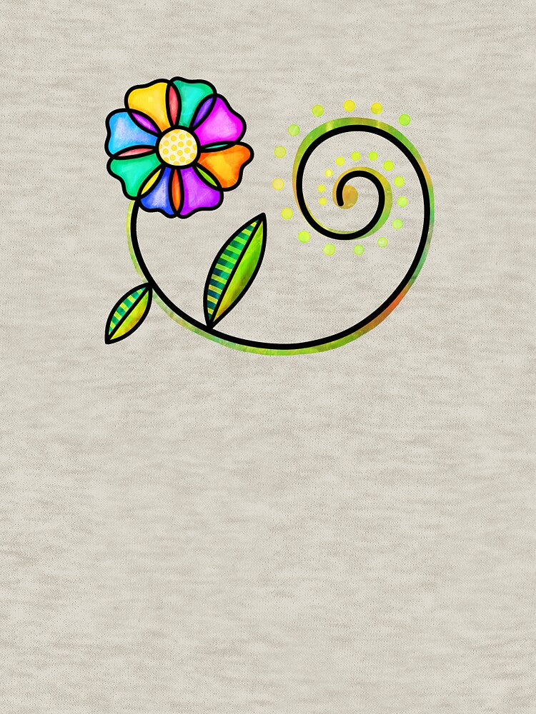 Hand Drawn Doodle Watercolor Flowers by GeeHanz
