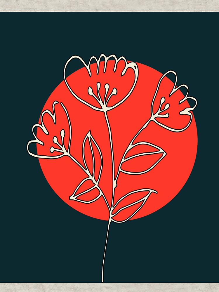 Red Sun Flowers by Jeallan Designs