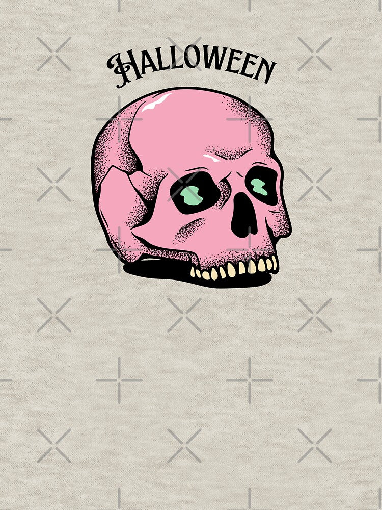 Pink Skull – Pastel Gothic Halloween Design by dude-sign