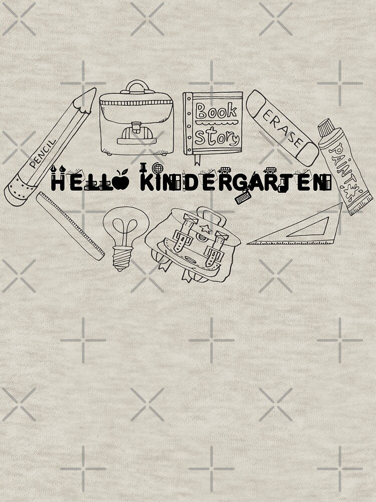 Hello kindergarten, Happy first day of kindergarten. by marosharaf