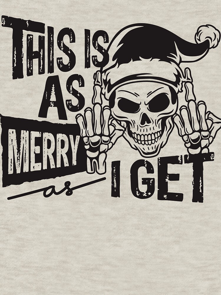 Sarcastic Christmas Skull by Pratiksha Muir