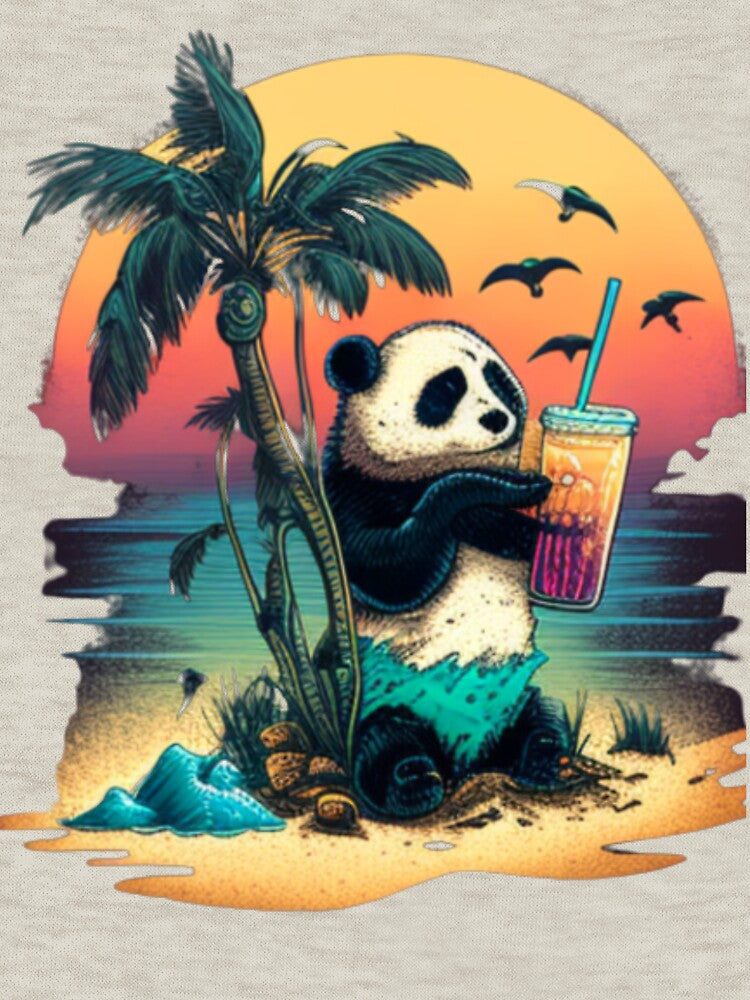 Panda sipping Summer Spritz by DarioNelaj