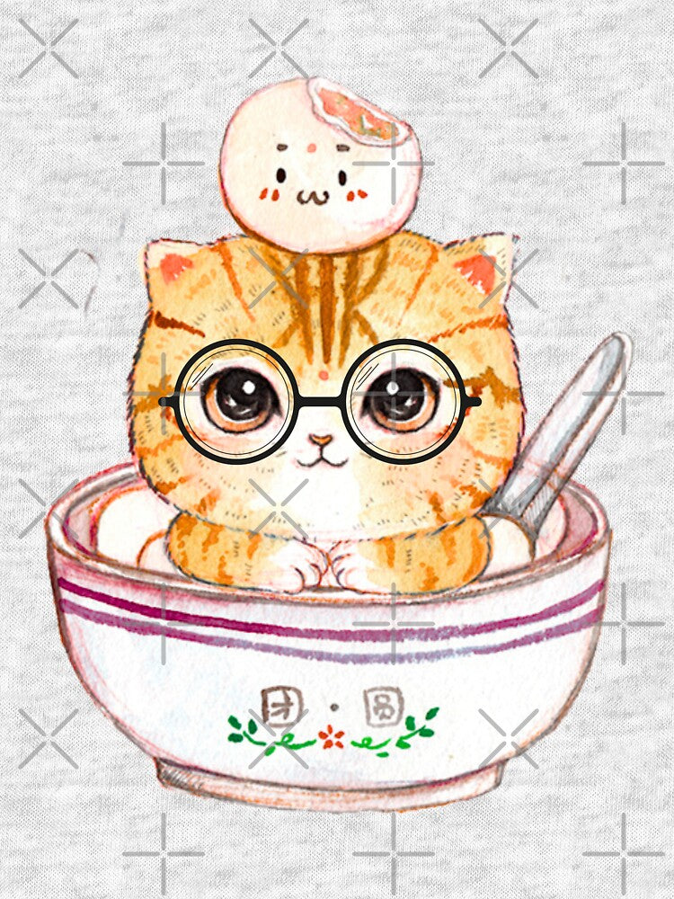 Cat in Dumpling Bowl by IN Tales