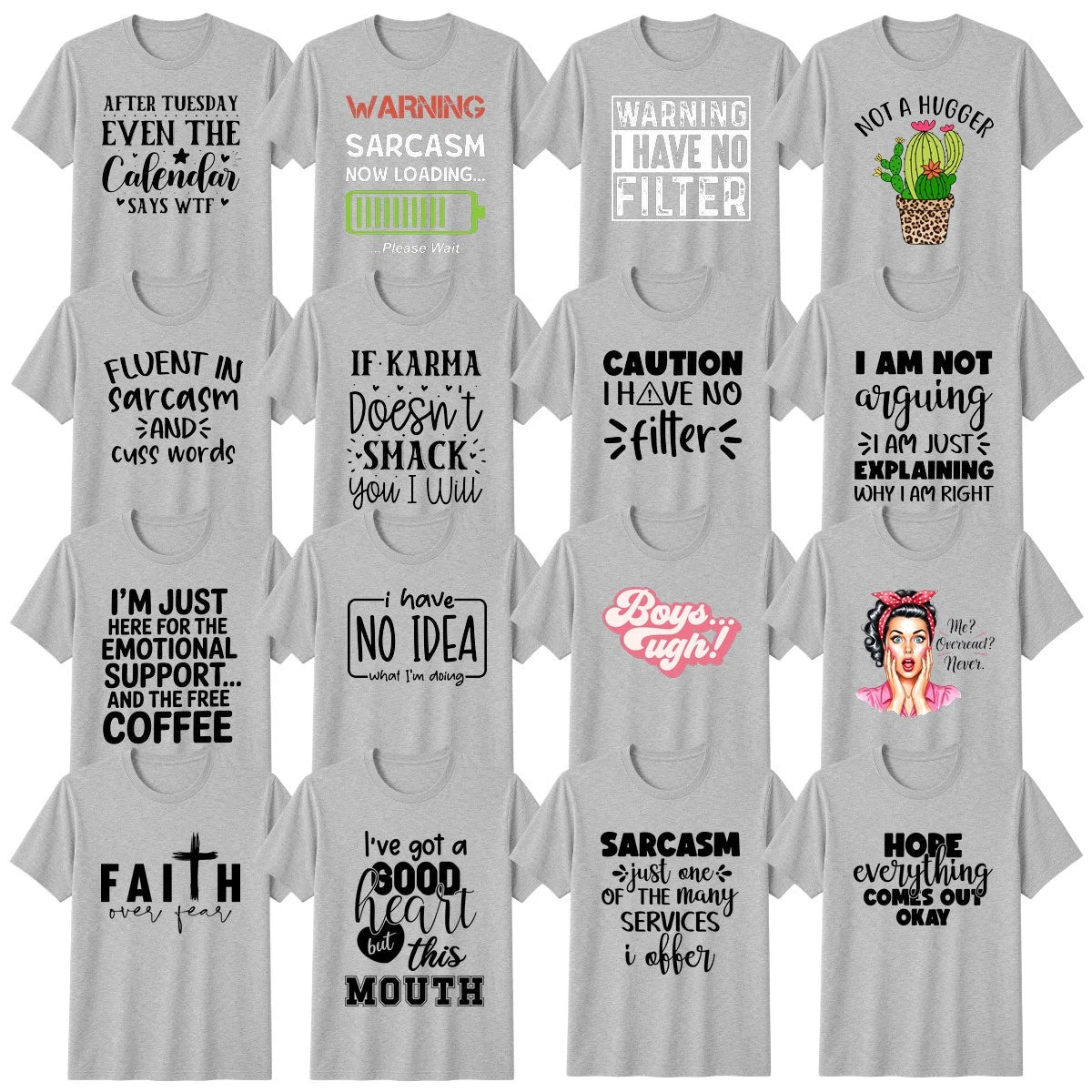 Sarcasm T-Shirt Witty Attitude Sassy Funny Gift