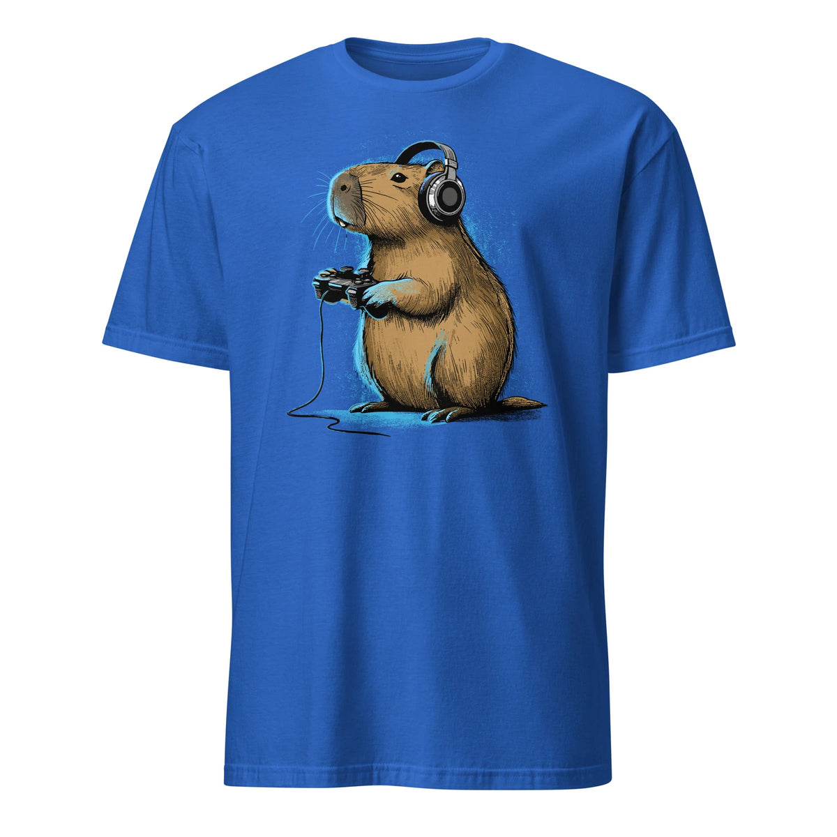 Gamer Capybara Shirt Video Games Funny Capybara Gaming T-Shirt Size S-3XL Gift