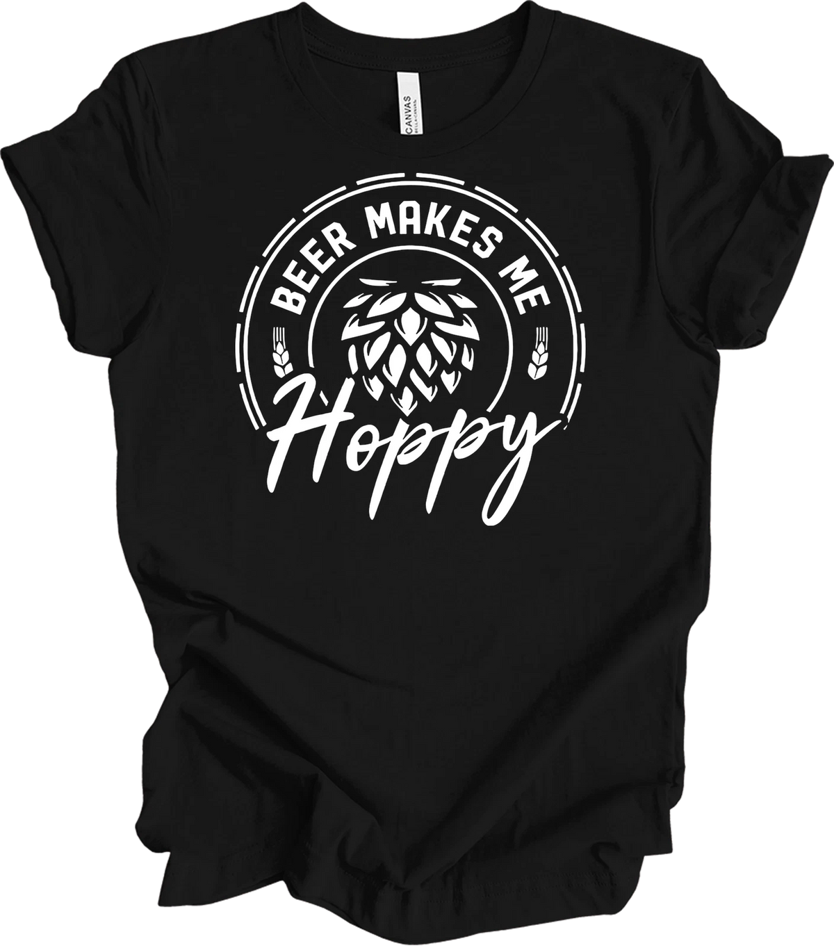 Beer Makes Me Hoppy Shirt Craft Beer Lover Gift Funny Home Brewer IPA Drinker Te