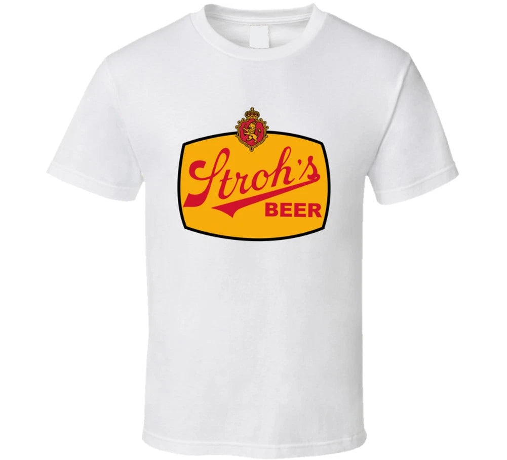 Strohs Beer Vintage Label Beer Lovers T Shirt