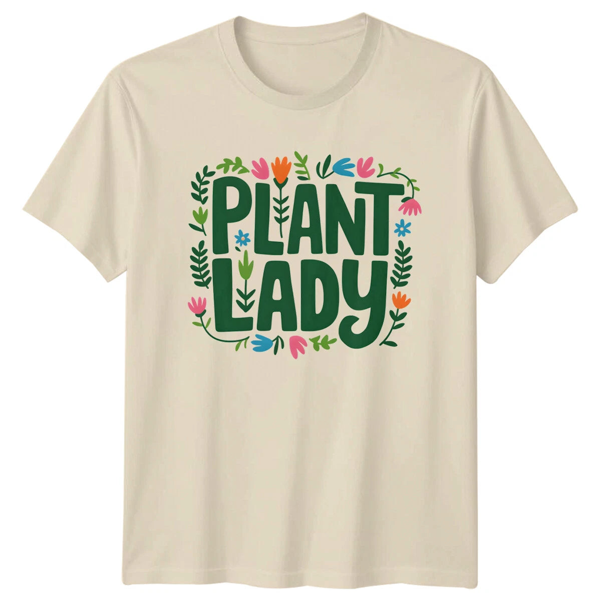 Plant Lady Floral Graphic T-Shirt Garden Hobby Tee For Women & Men