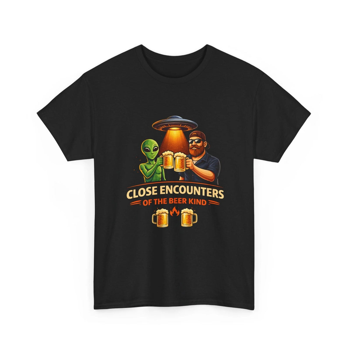 Close Encounters of the Beer Kind T-Shirt Alien UFO Beer Cheers Tee