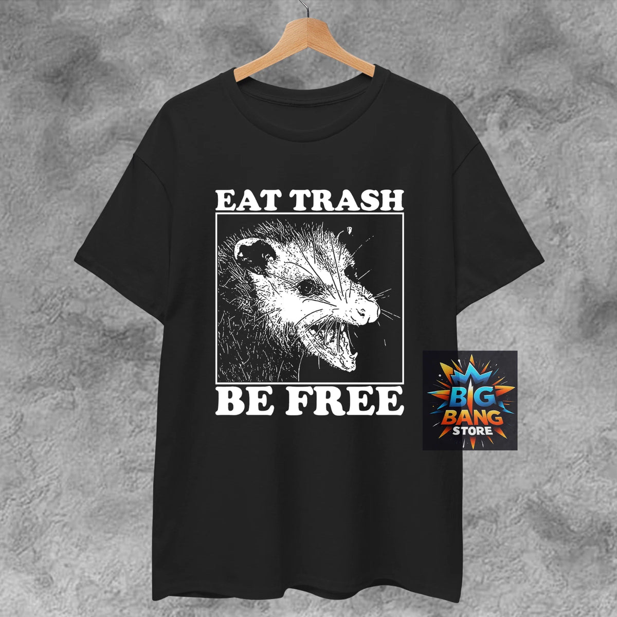 EAT TRASH Be FREE Shirt possum punk Socialism against society anti Capitalism T
