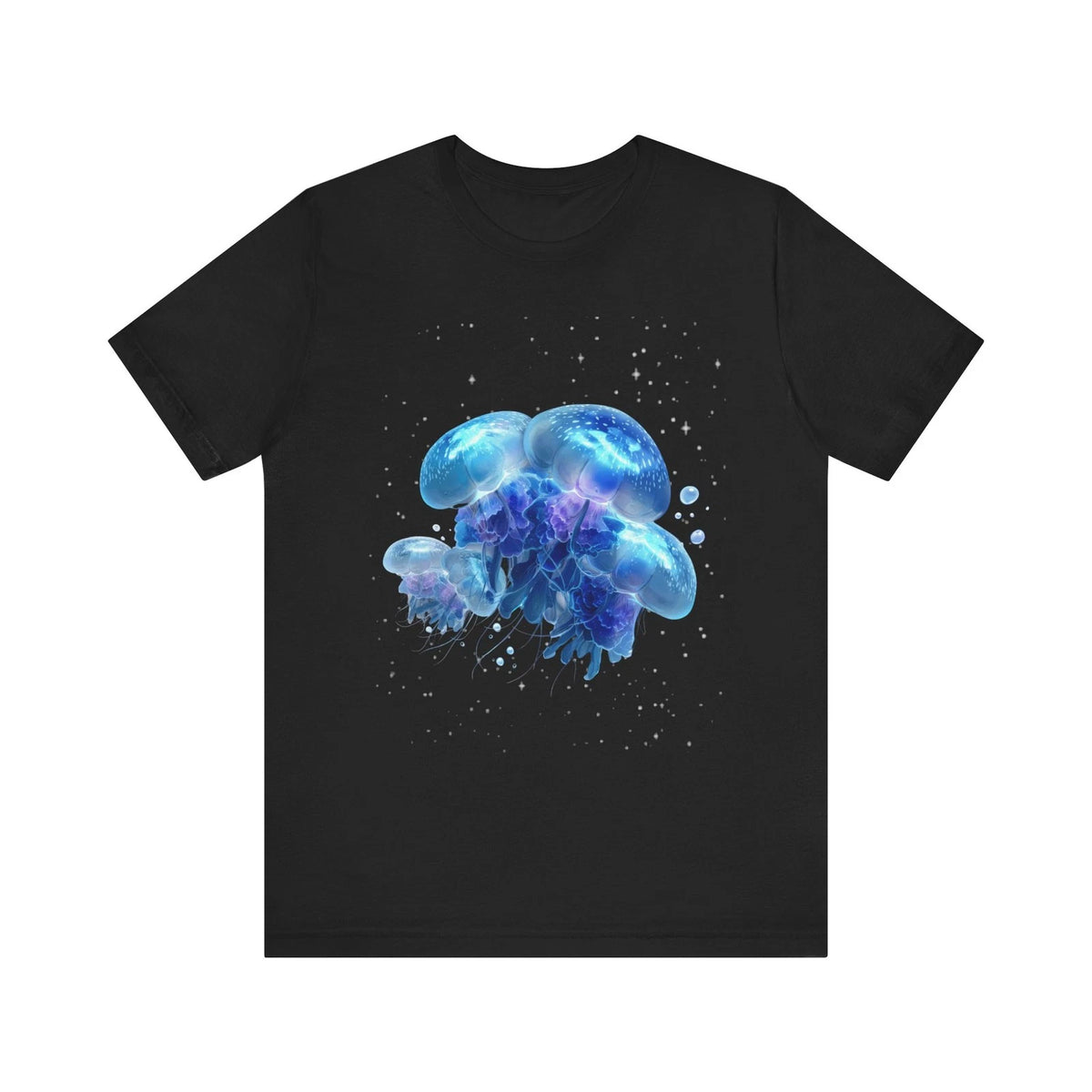 Blue Jellyfish Illustration T-Shirt | Ocean, Marine Life Tee
