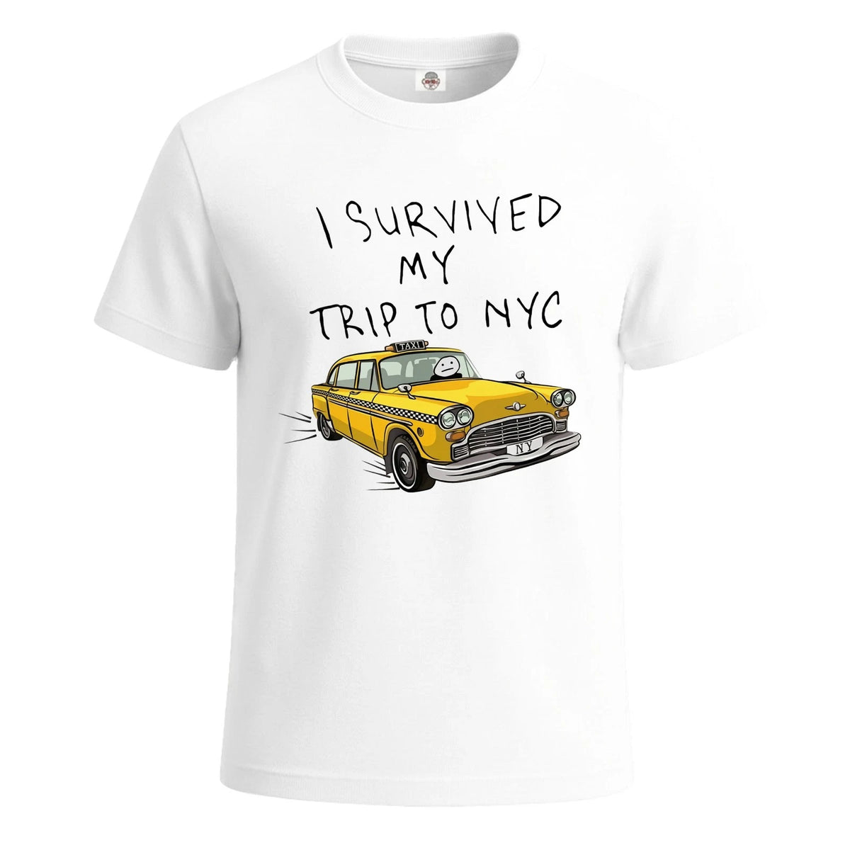 I Survived My Trip To NYC Graphic Taxi Driver Mens T Shirt Funny Party Gift Top