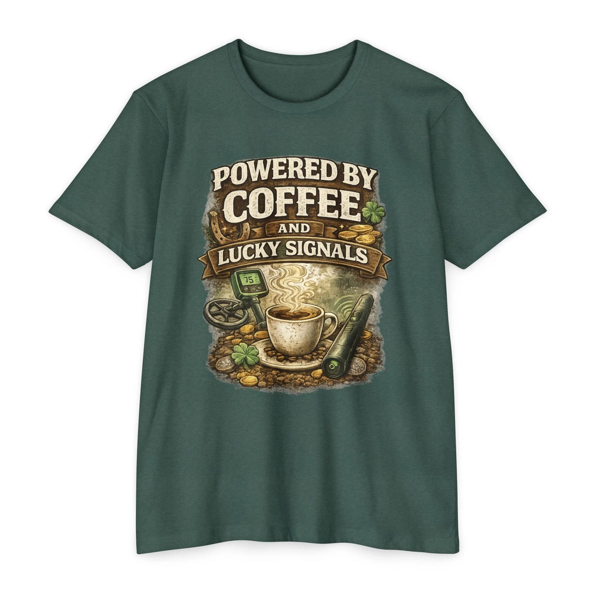 Powered by Coffee and Lucky Signals T-Shirt