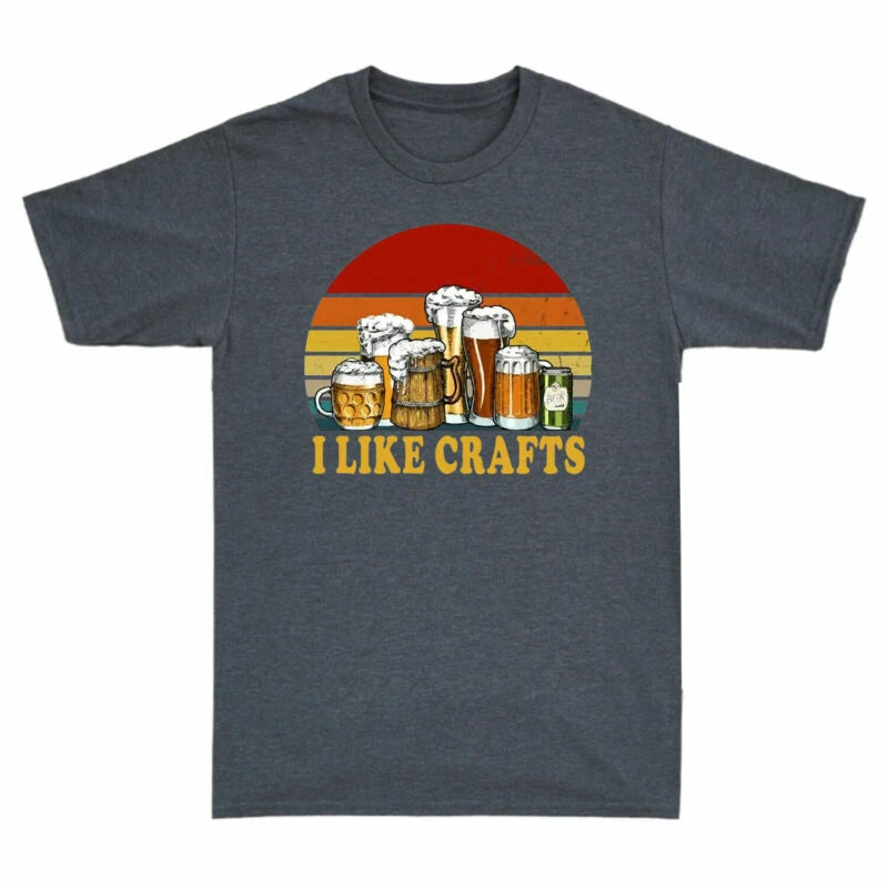 For Lovers T-Shirt Crafts Craft Gifts Like Beer Tee Men's Vintage Beer Gift I