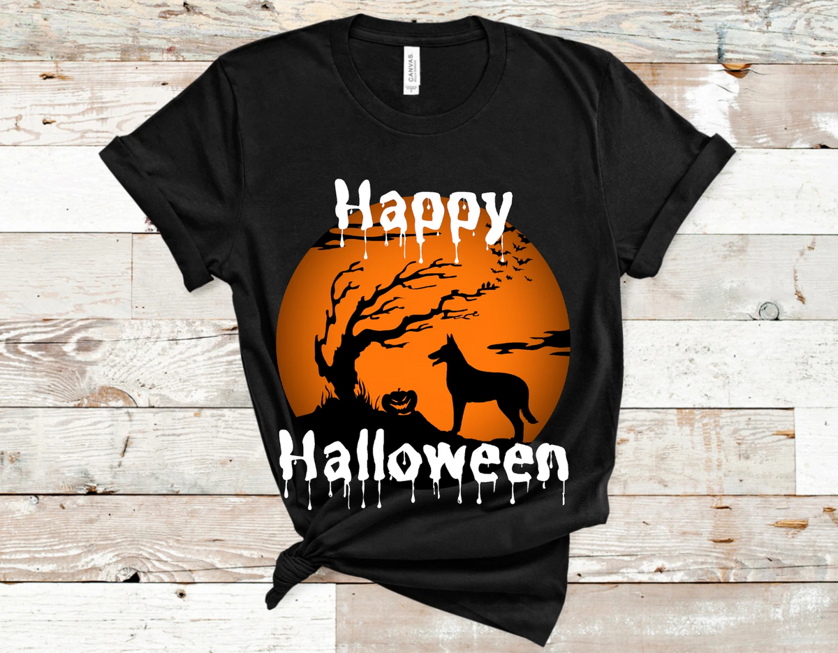 Belgian Malinois Halloween Shirt Gift for Dog Mum or Dad Unisex Holiday Costume