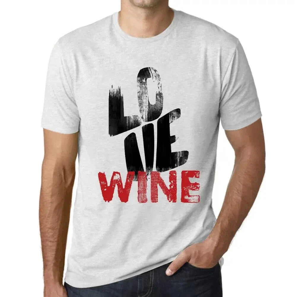 Men's Graphic T-Shirt Love Wine Eco-Friendly Limited Edition Short Sleeve