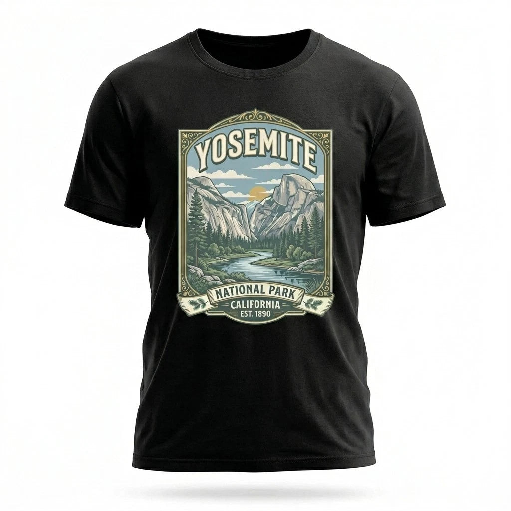 Yosemite National Park California Graphic T-Shirt Unisex Travel Tee