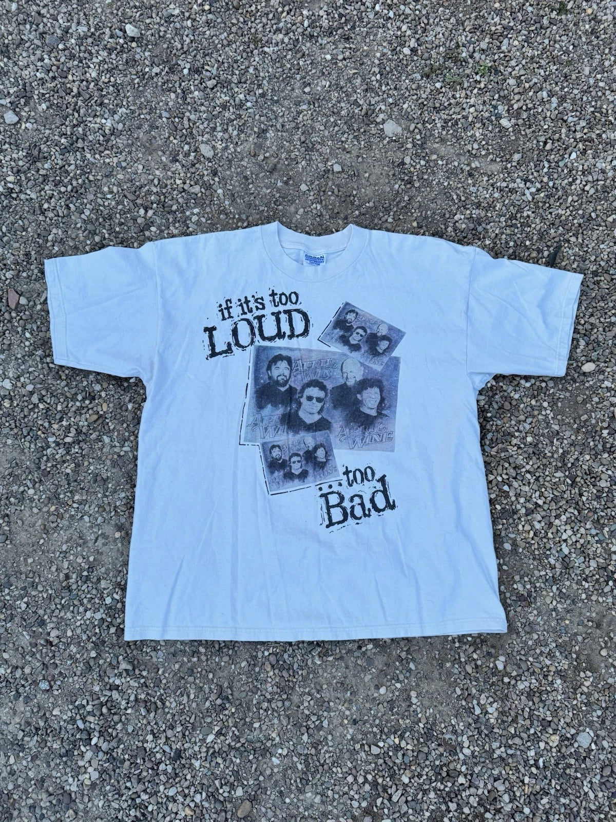 Vintage 90s April Wine If It’s Too Loud Too Bad Graphic Band T-shirt Size XL Vtg