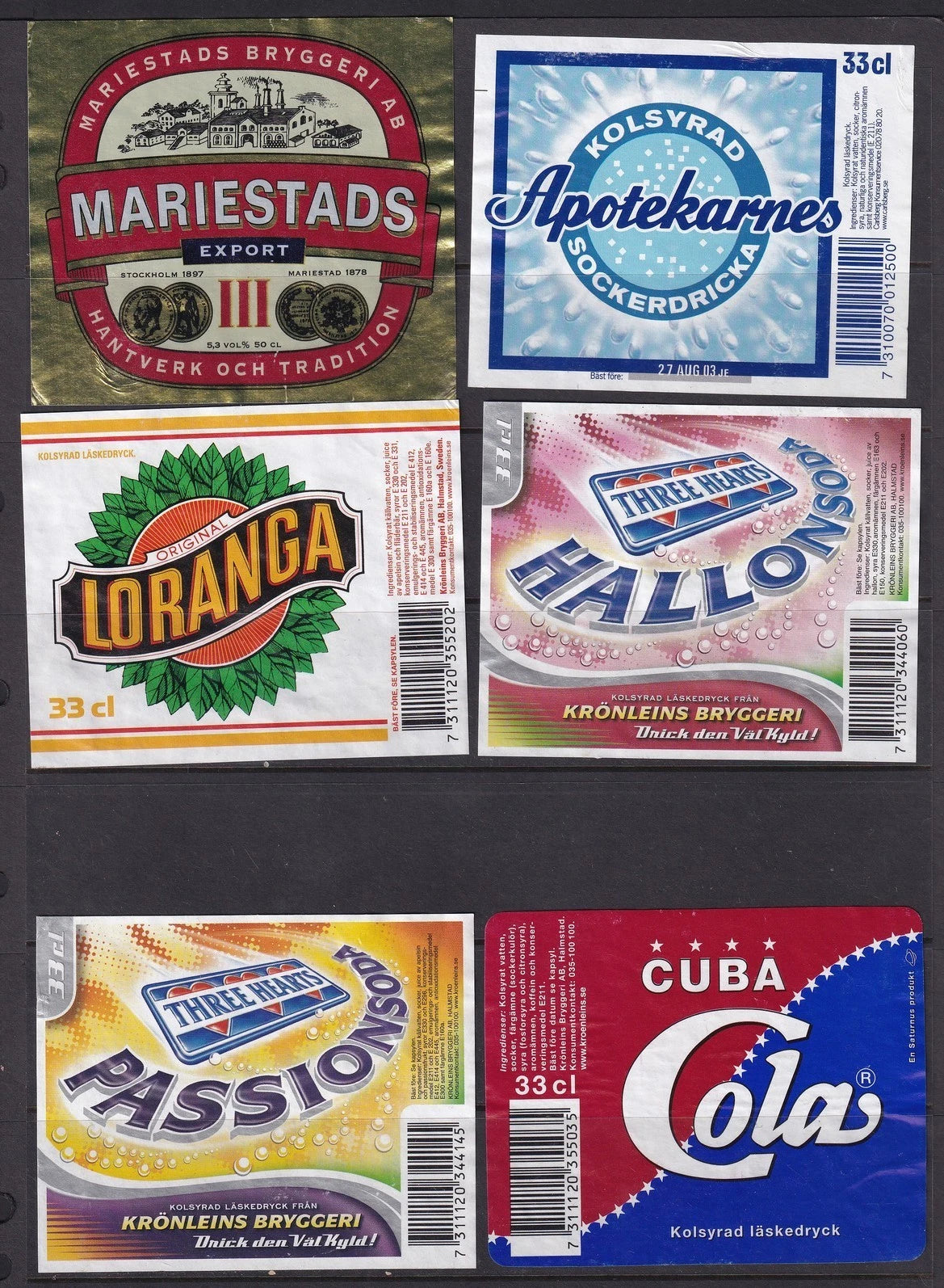 Vintage BEER LABELS collection (105 items)