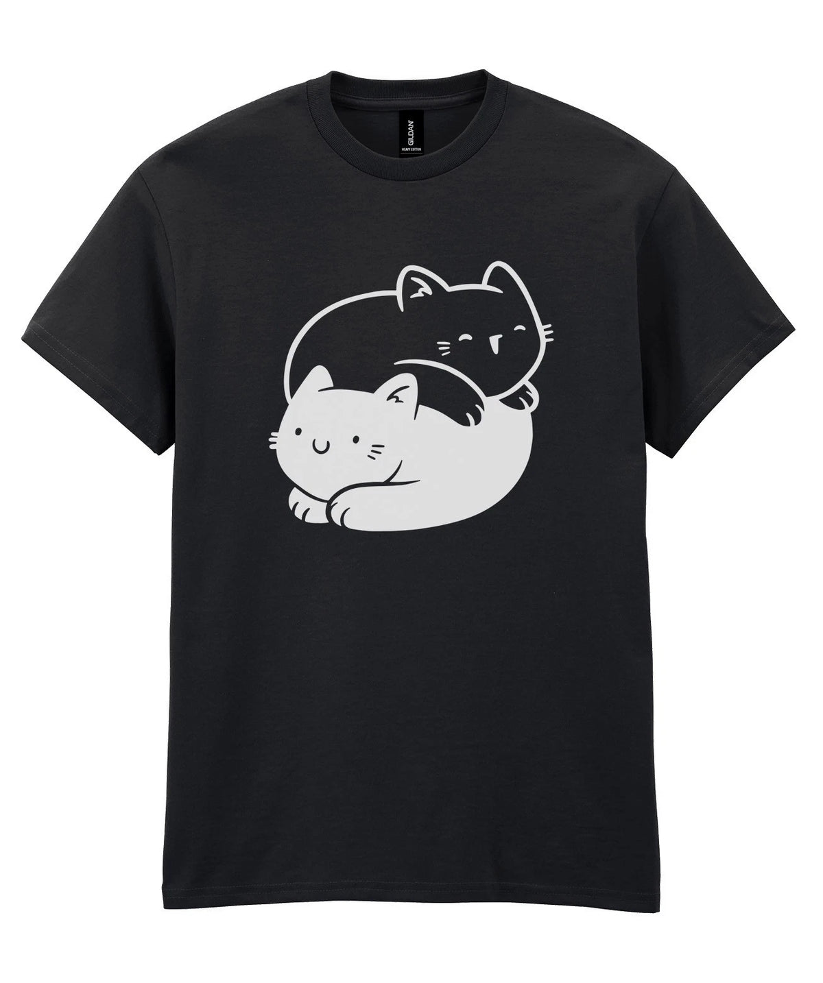 Personalised Cat Lover T-Shirt – Kawaii Cartoon Cats Graphic – Custom Name Kitty