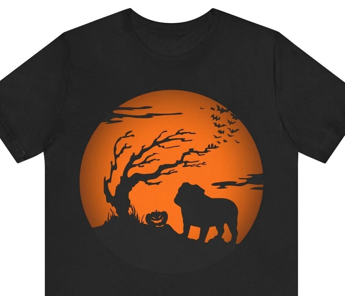 Bulldog Halloween Shirt English Bulldog Gift Mom or Dad Unisex T-Shirt Costume