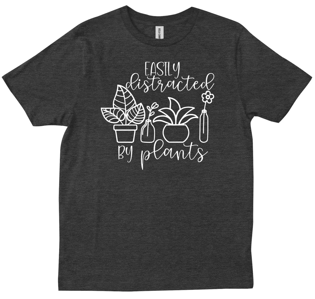 Easily Distracted By Plants Plant Lady Gift Plant Mom Garden Gardener T-shirt