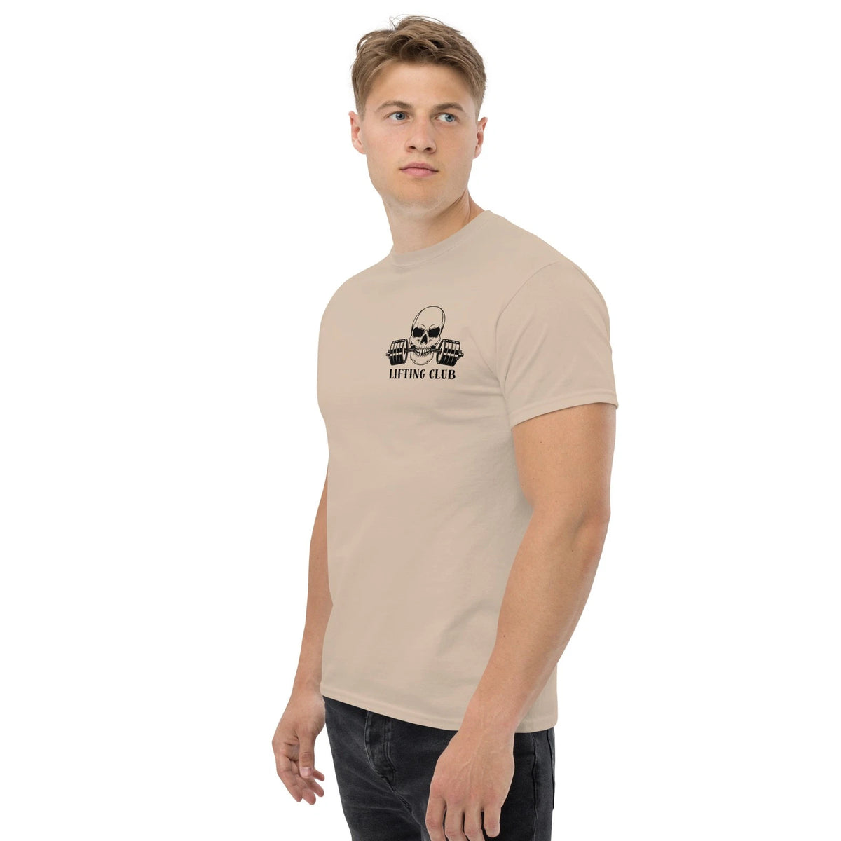 No Pain No Gain Gym T Shirt Skull Lifting Club Bodybuilding Fitness Graphic Tee
