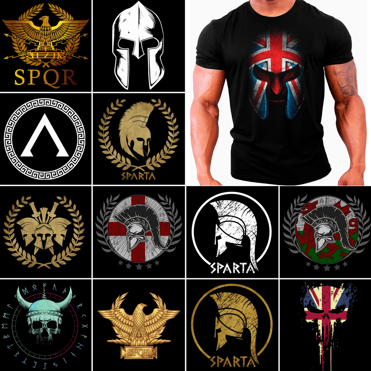 Gym T-Shirt Mens Training Top Tee Bodybuilding Weightlifting