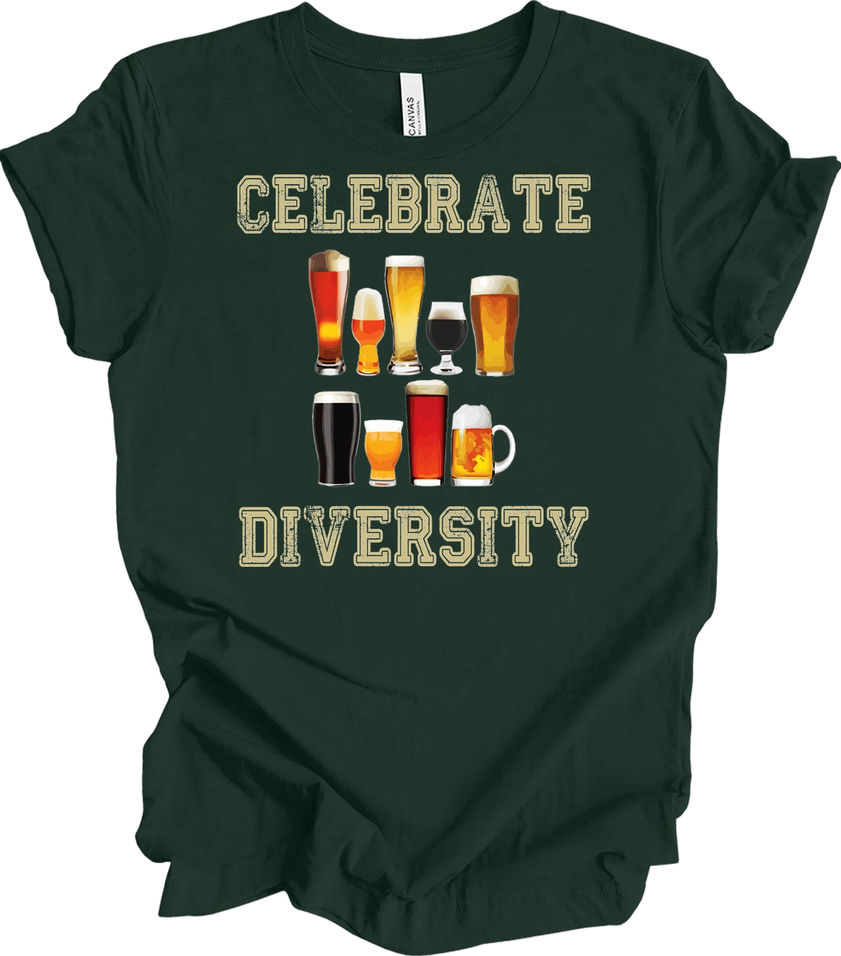 Celebrate Diversity Beer Shirt Craft Beer Lover Funny Drinking Gift Tee Unisex