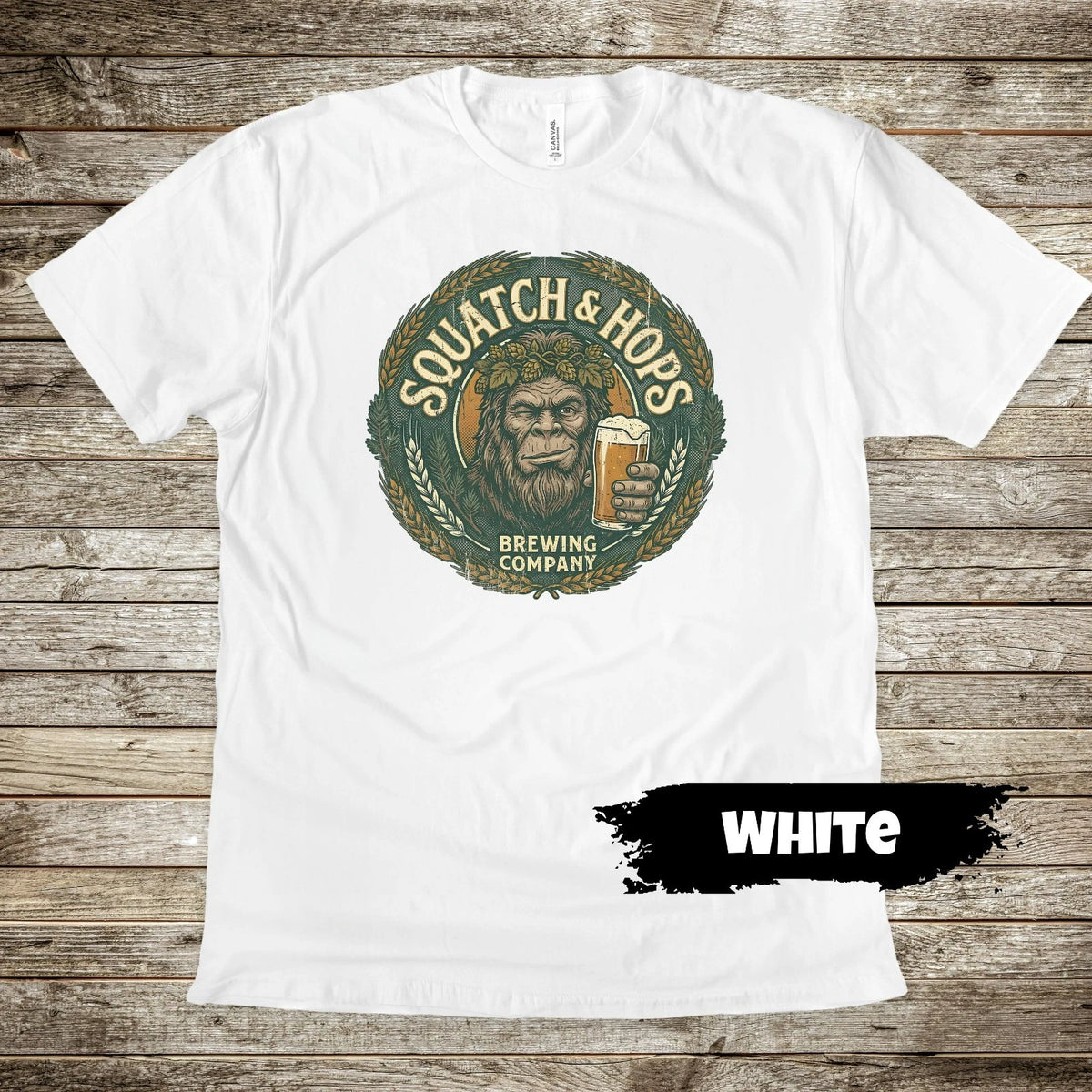 Funny Bigfoot Beer Shirt, Craft Beer Gift, Sasquatch Lover Premium Graphic Tee