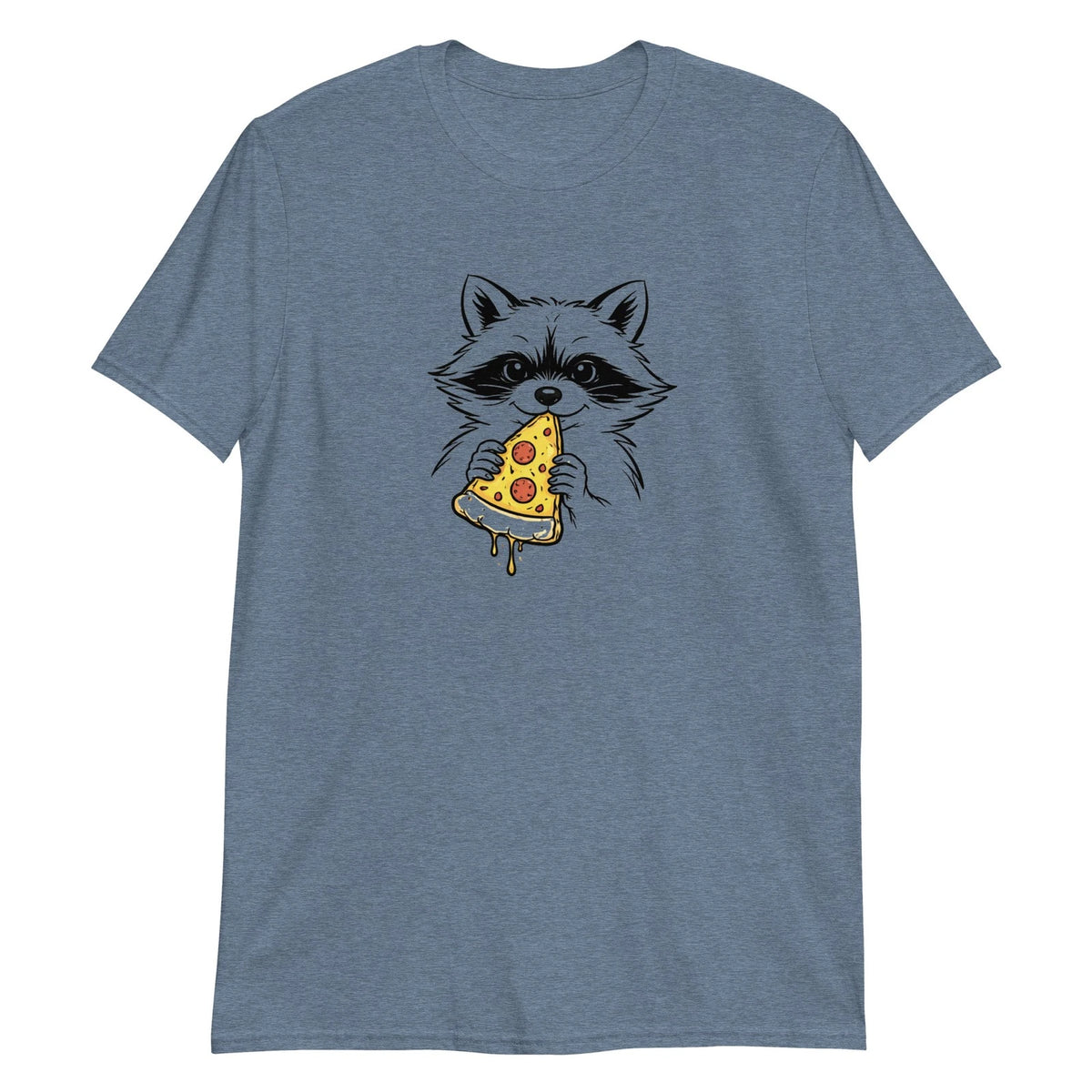 Funny Raccoon Pizza Shirt Trash Panda Graphic Tee Cool Animal Foodie Lover Gift