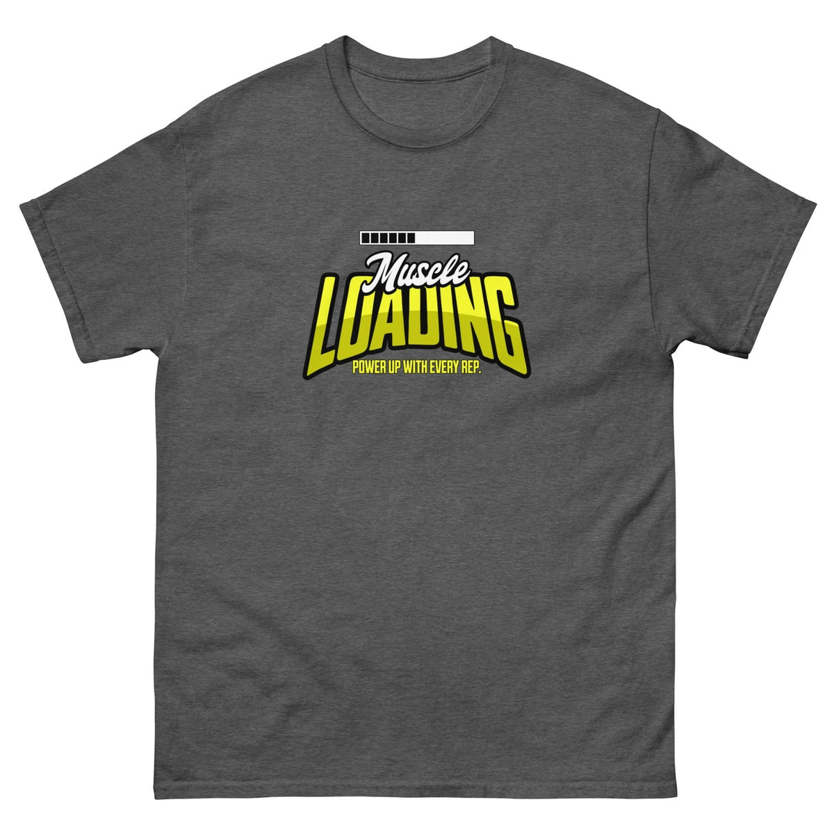 Muscle Loading Workout Unisex Weightlifting Fitness Motivational Graphic T-shirt