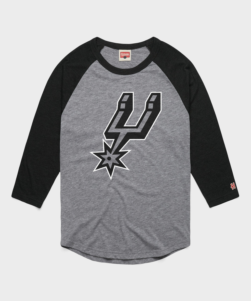 San Antonio Spurs Logo Raglan