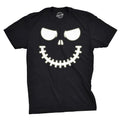 Skeleton Zipper Pumpkin Face Men's T Shirt
