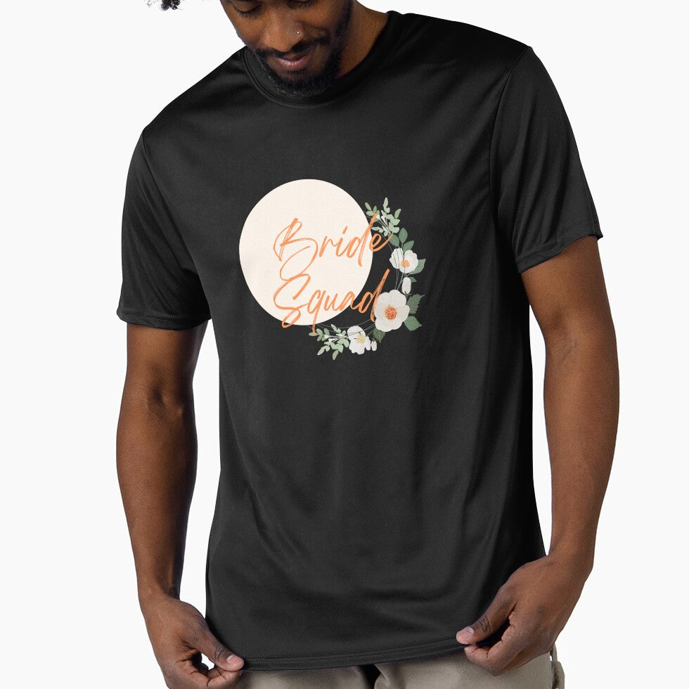 Bride Squad-Floral Wedding Party Design by goldenquirk