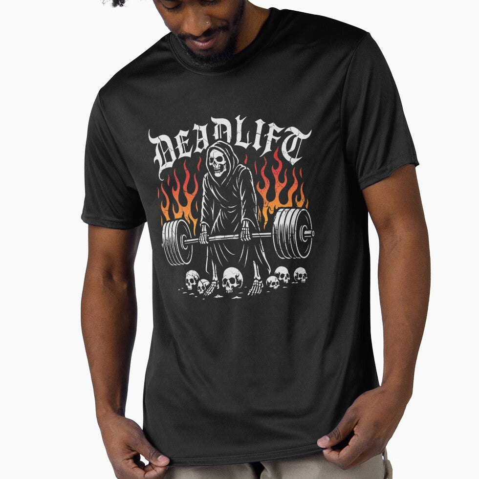 "Deadlift Reaper: Infernal Power Gothic Lifting Design" by Shopeon Designs