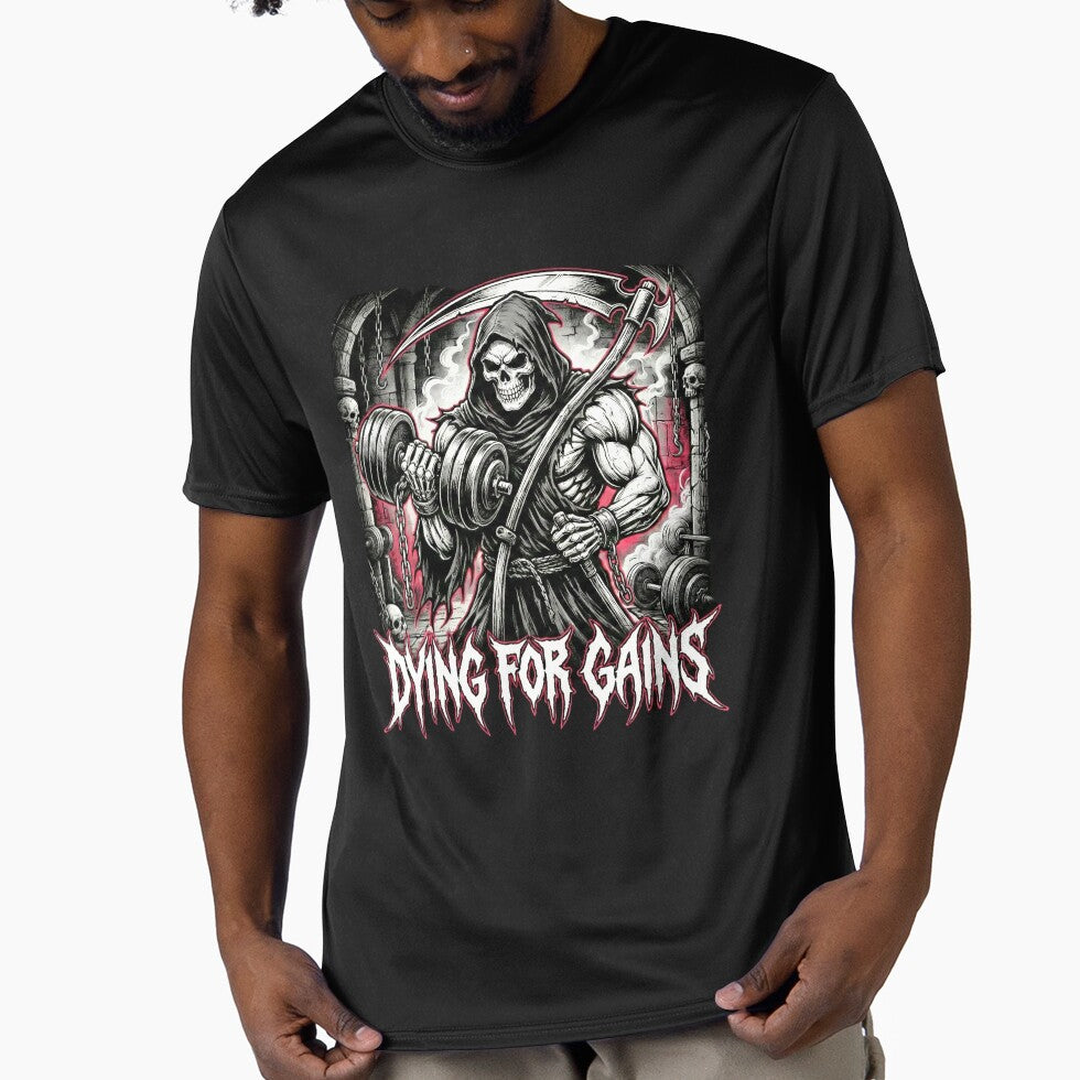 Dying For Gains Heavy Metal Grim Reaper Workout by TKDigitalDesign