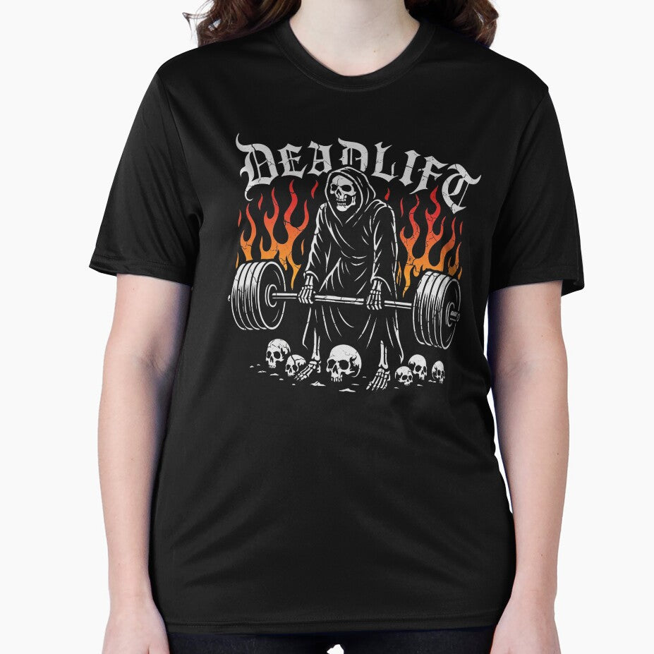"Deadlift Reaper: Infernal Power Gothic Lifting Design" by Shopeon Designs