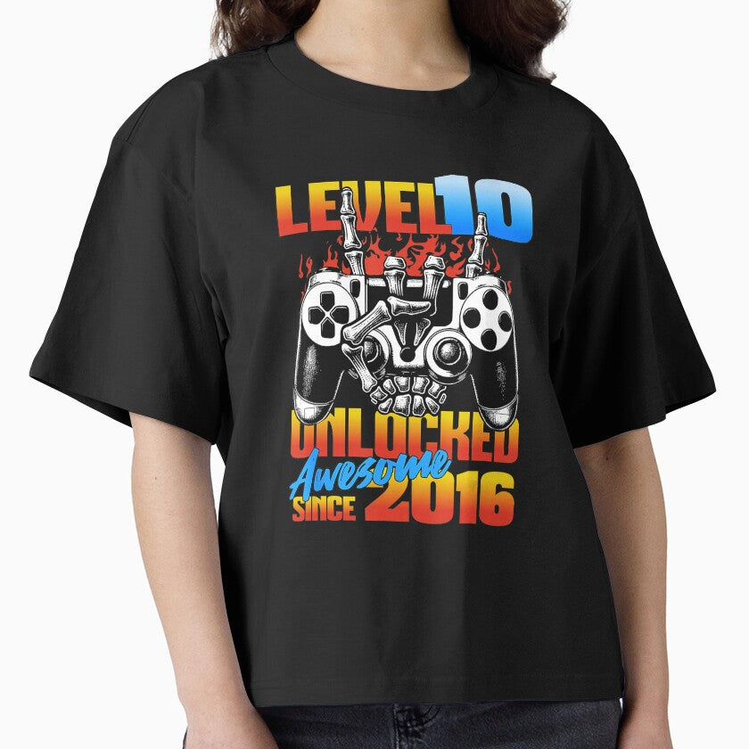 Level 10 Unlocked Gamer Birthday Awesome Since 2016 by FGTV2021