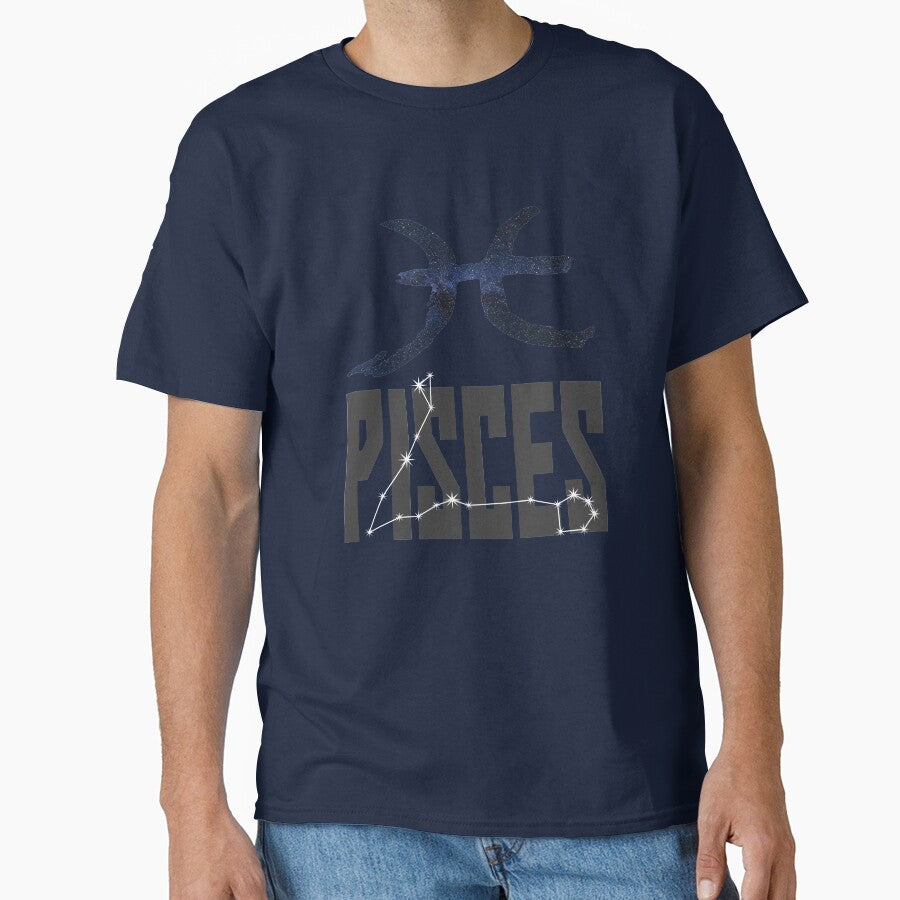 Pisces Birthday Gift with Zodiac Sign Constellation and Symbol by TrndSttr