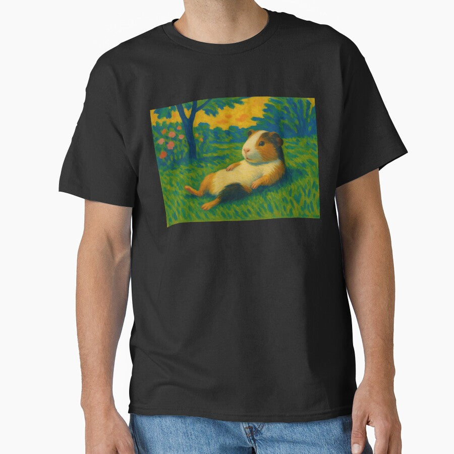 Guinea Pig Sunbathing in a Matisse Garden by gandolfwizard