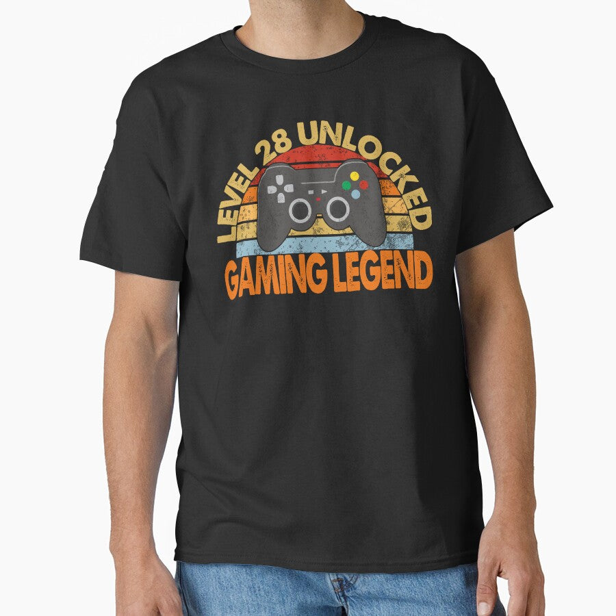 Level 28 Unlocked Gaming Legend | Vintage Legendary Gamer by Qudkin
