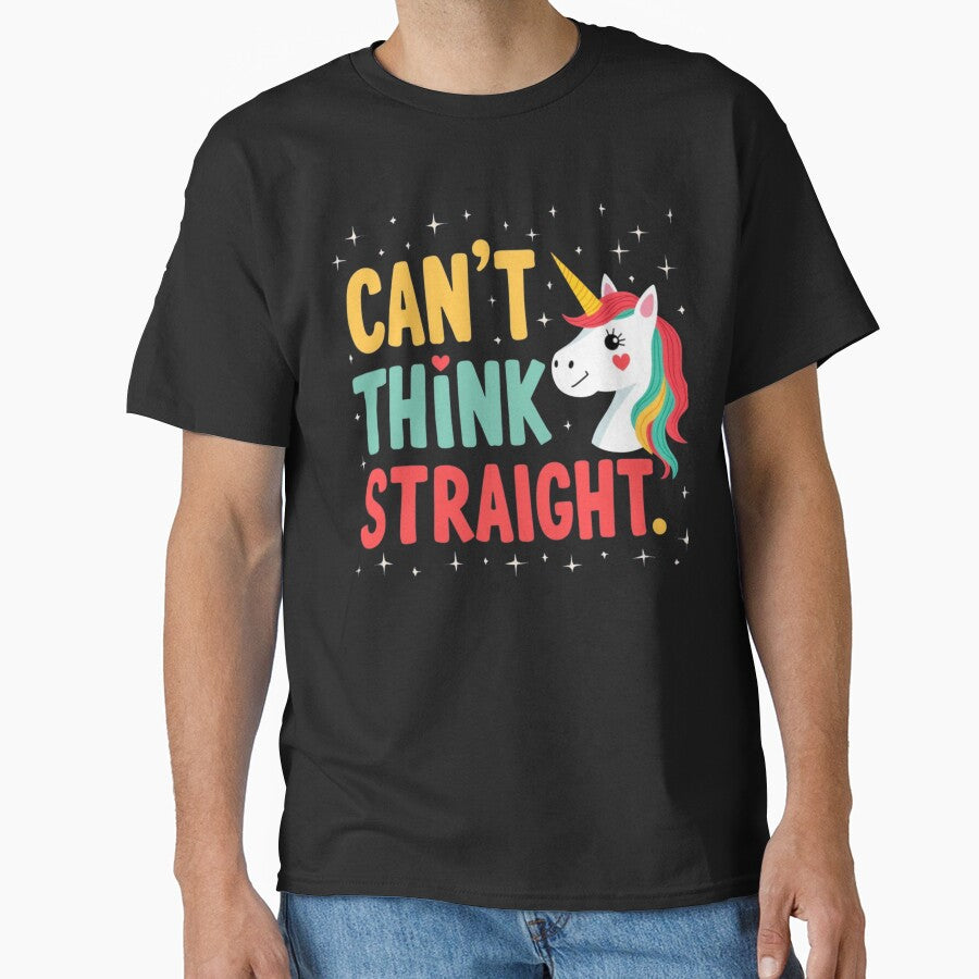 Can’t Think Straight Unicorn Design by PriyaMagic
